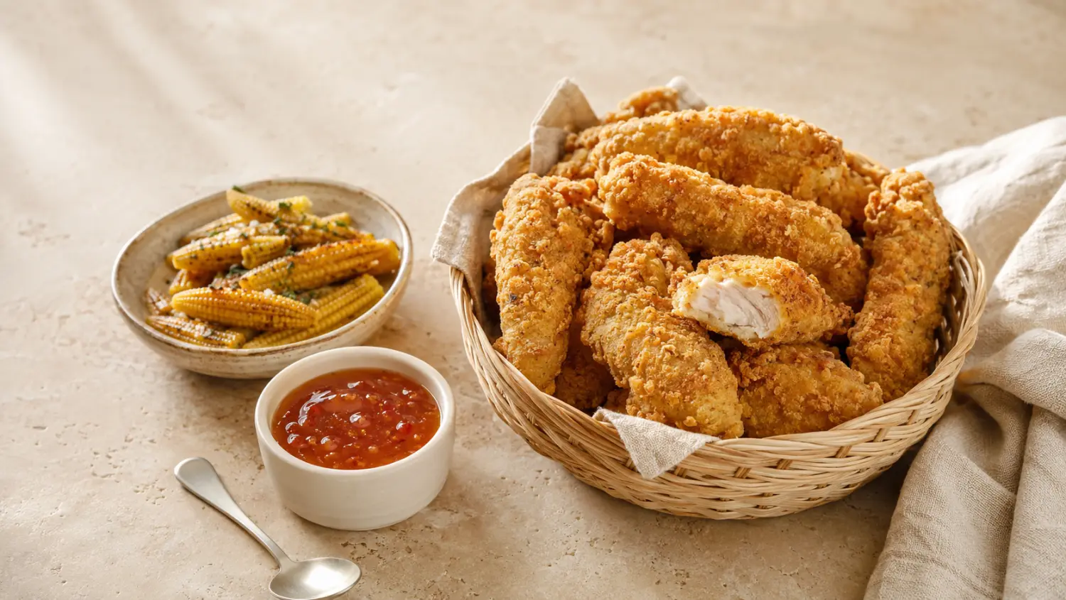 Deditos de pollo healthy