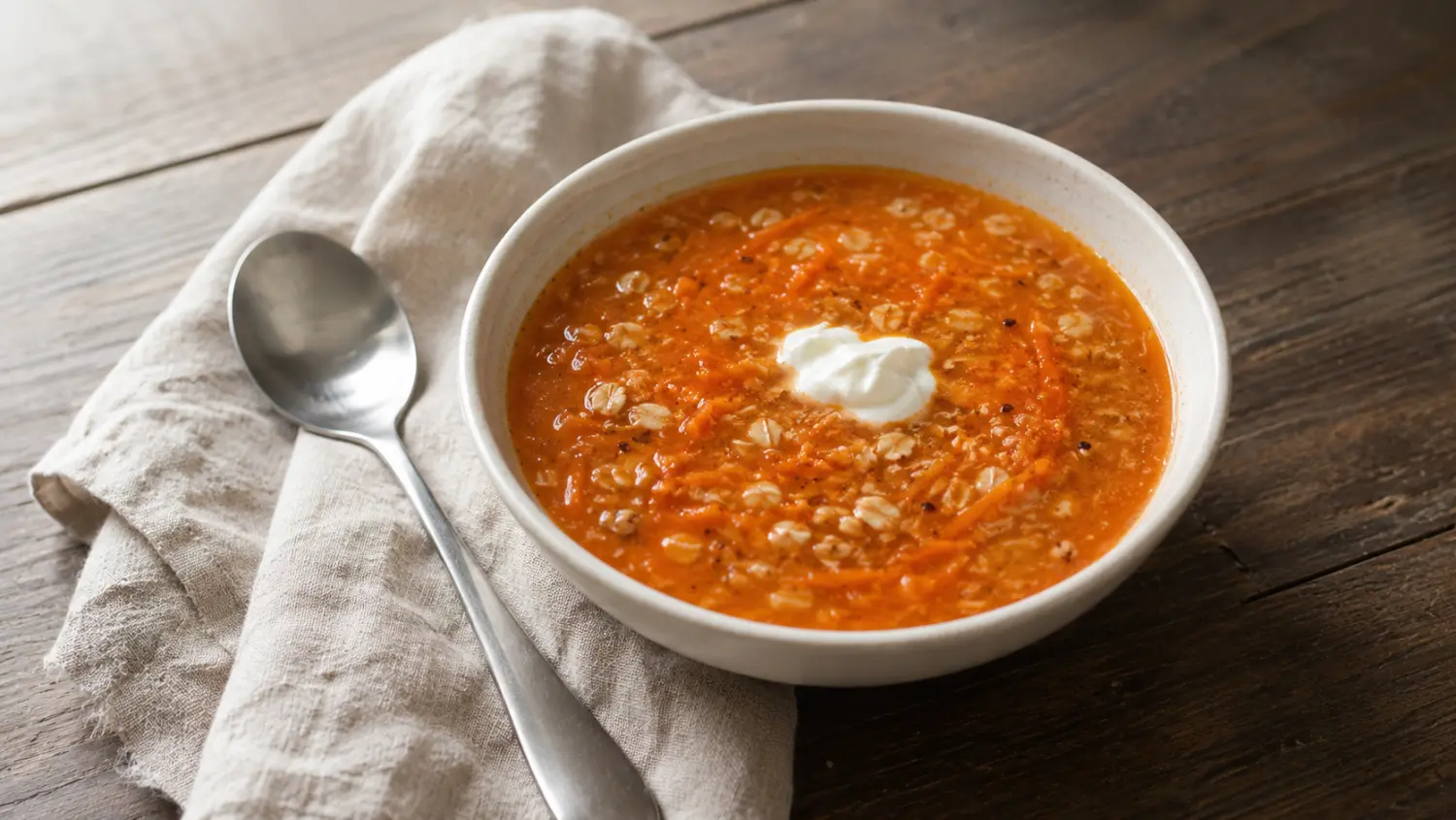 Sopa de Avena y Zanahoria