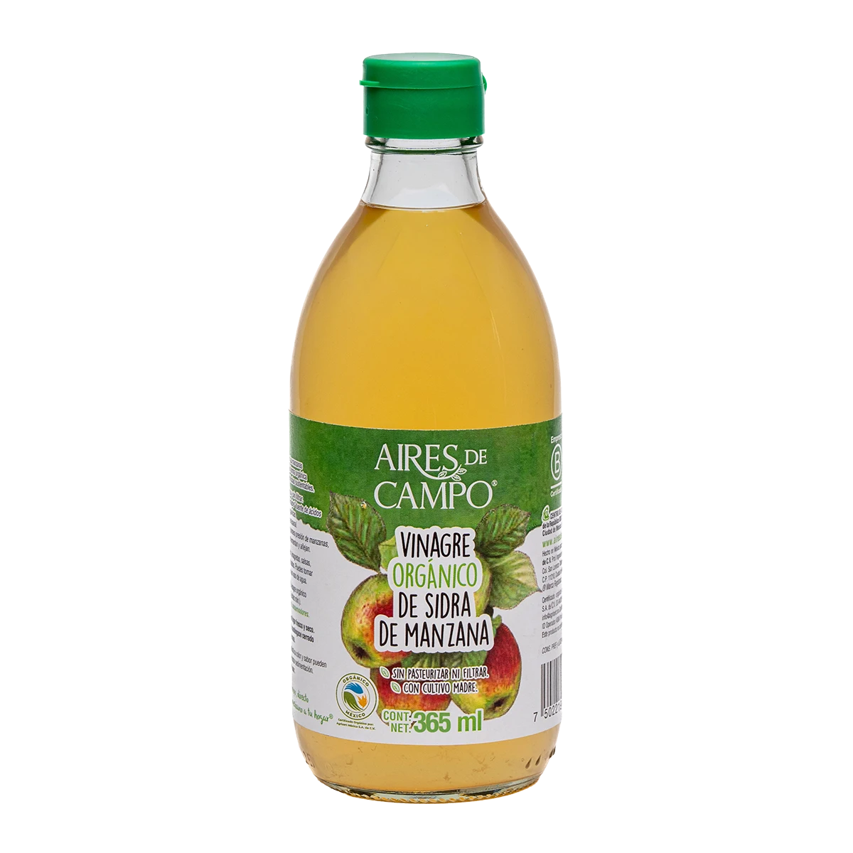 Vinagre Org&aacute;nico de Sidra de Manzana  365ml
