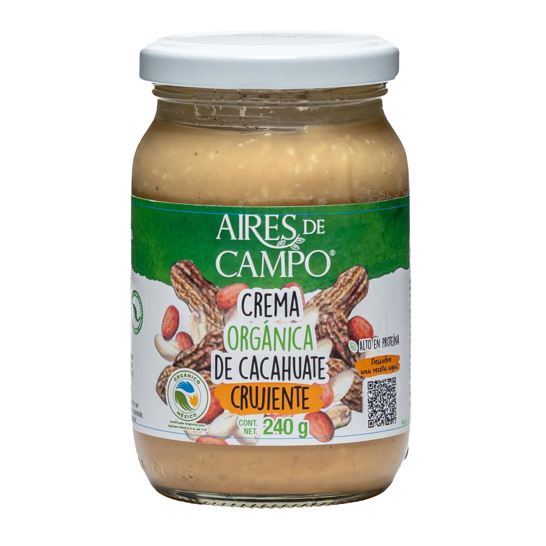 Crema Org&aacute;nica de Cacahuate Crujiente