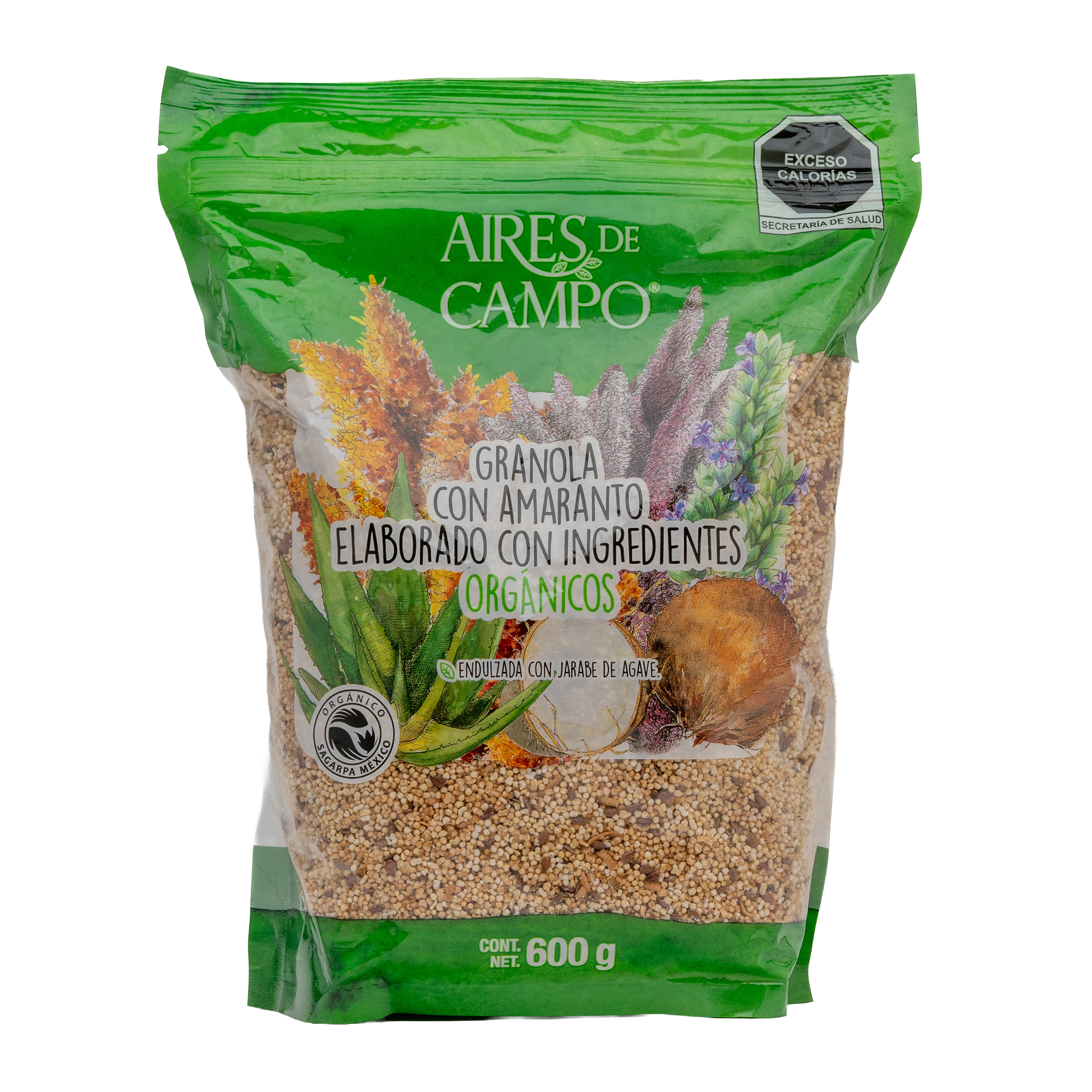Granola con Amaranto Elaborada con Ingredientes Org&aacute;nicos