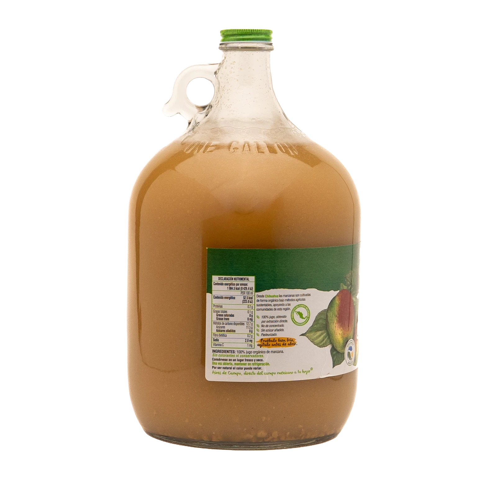 JUGO MANZANA ORGANICO 3.78L-3