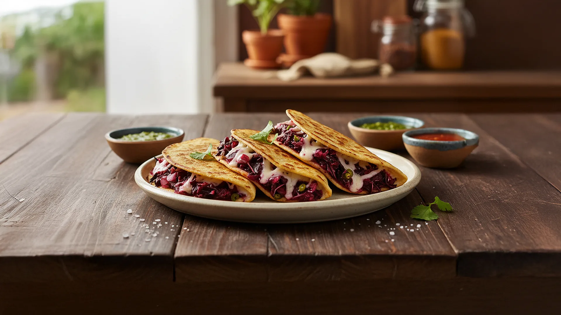 Quesadillas de Jamaica